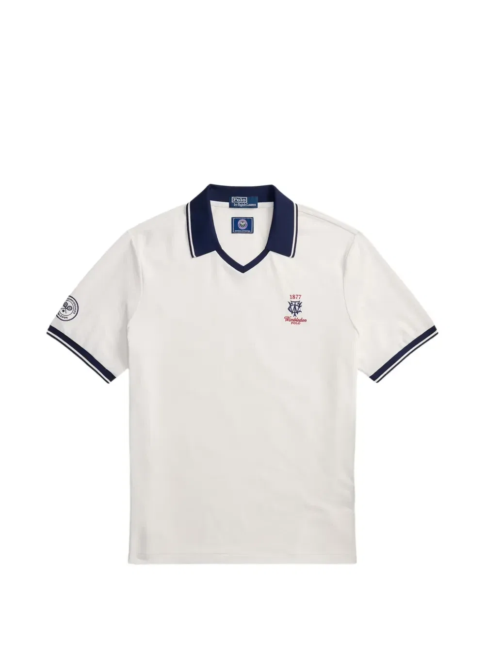 Рубашка-поло с нашивкой-логотипом из коллаборации с Wimbledon Polo Ralph Lauren, белый
