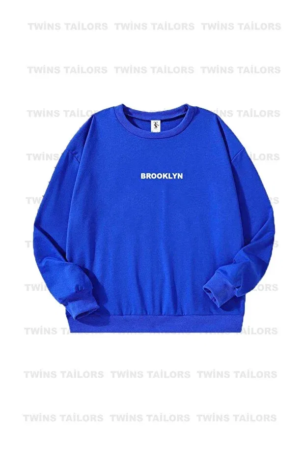 Детские свитшот для девочек с принтом 3-pack Brooklyn Twins Tailors, Saks Blue-Red-Black — фото 2