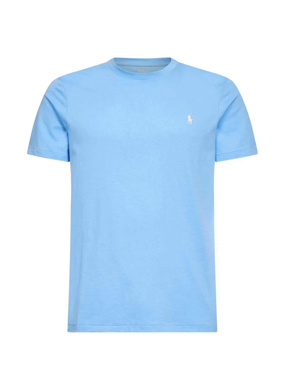 Футболка с рибаным воротником и вышивкой Polo Ralph Lauren, синий