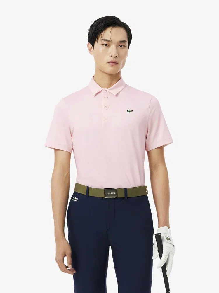 Футболка поло с коротким рукавом AOP LACOSTE, Dark Pink