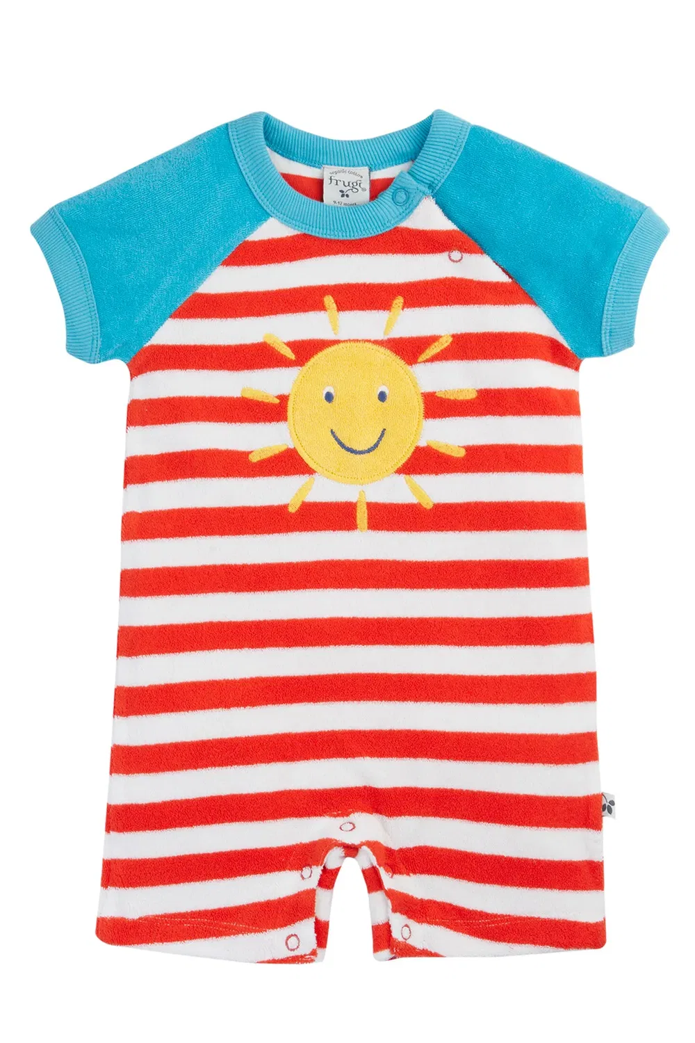 Детский боди-комбинезон из махровой ткани Shore Frugi, Red