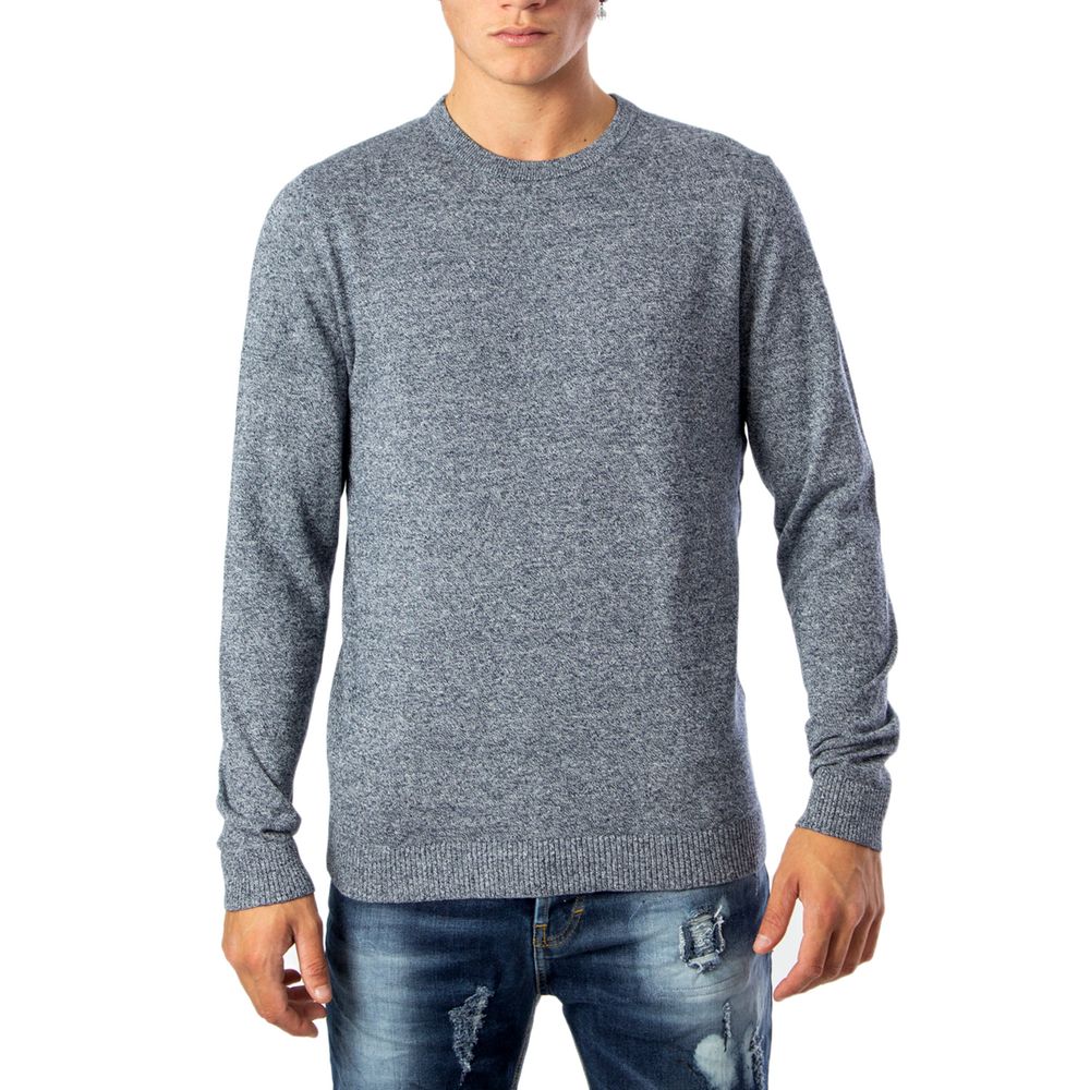 

Синяя хлопковая футболка Jack & Jones