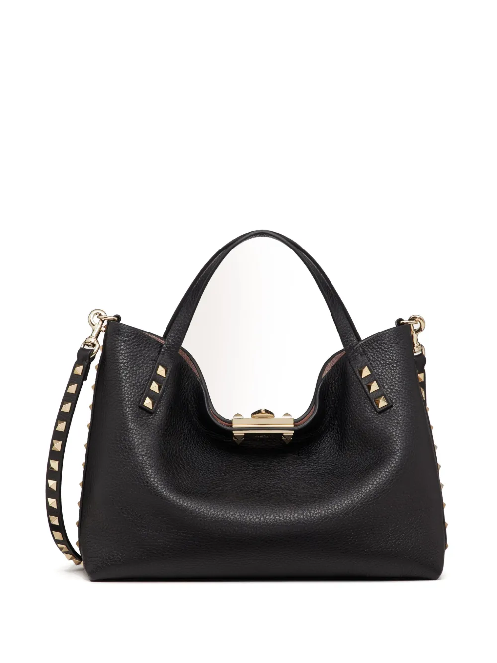 

Маленькая сумка-тоут Rockstud VALENTINO GARAVANI, черный