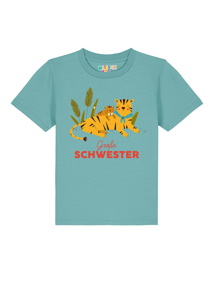 

Футболка wat Apparel, цвет teal monstera