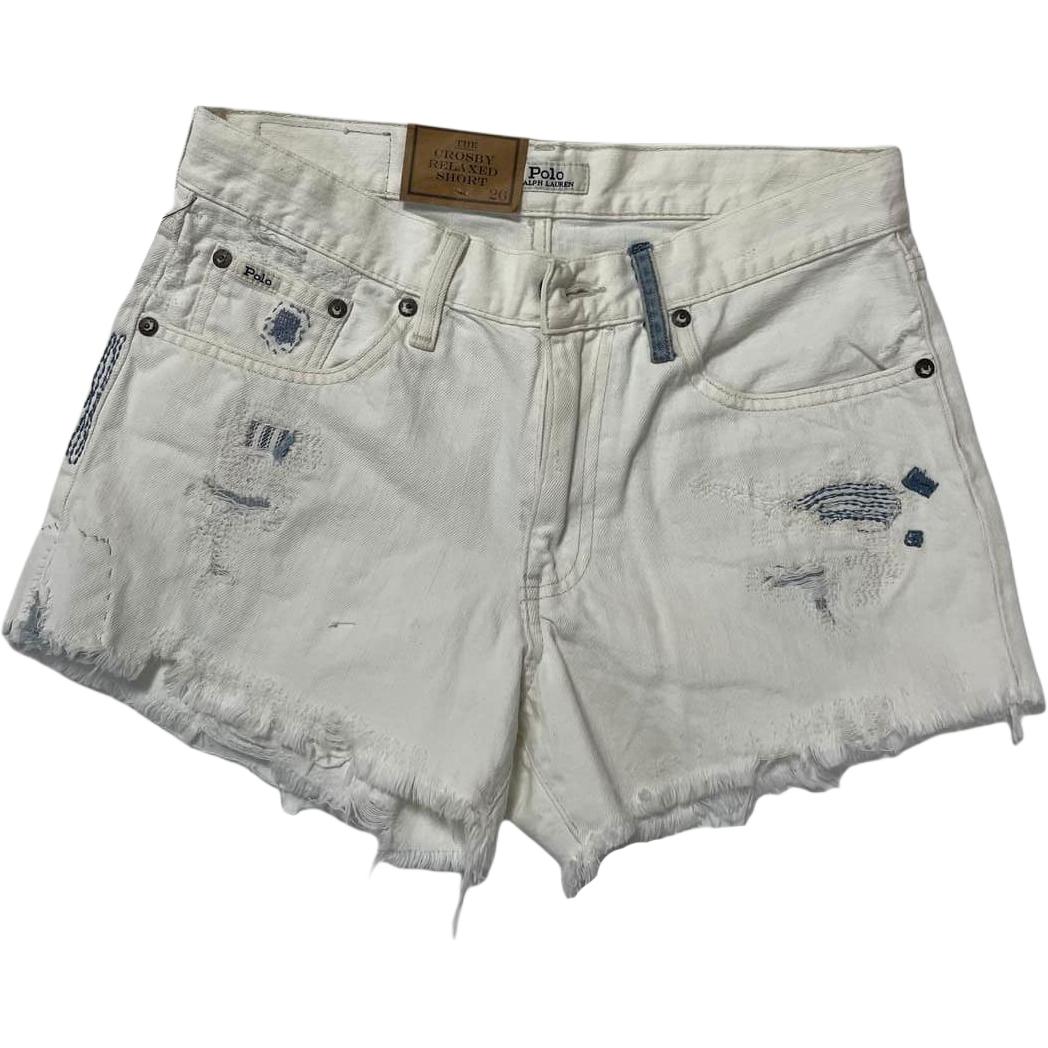 Polo Ralph Lauren Белые женские джинсовые шорты