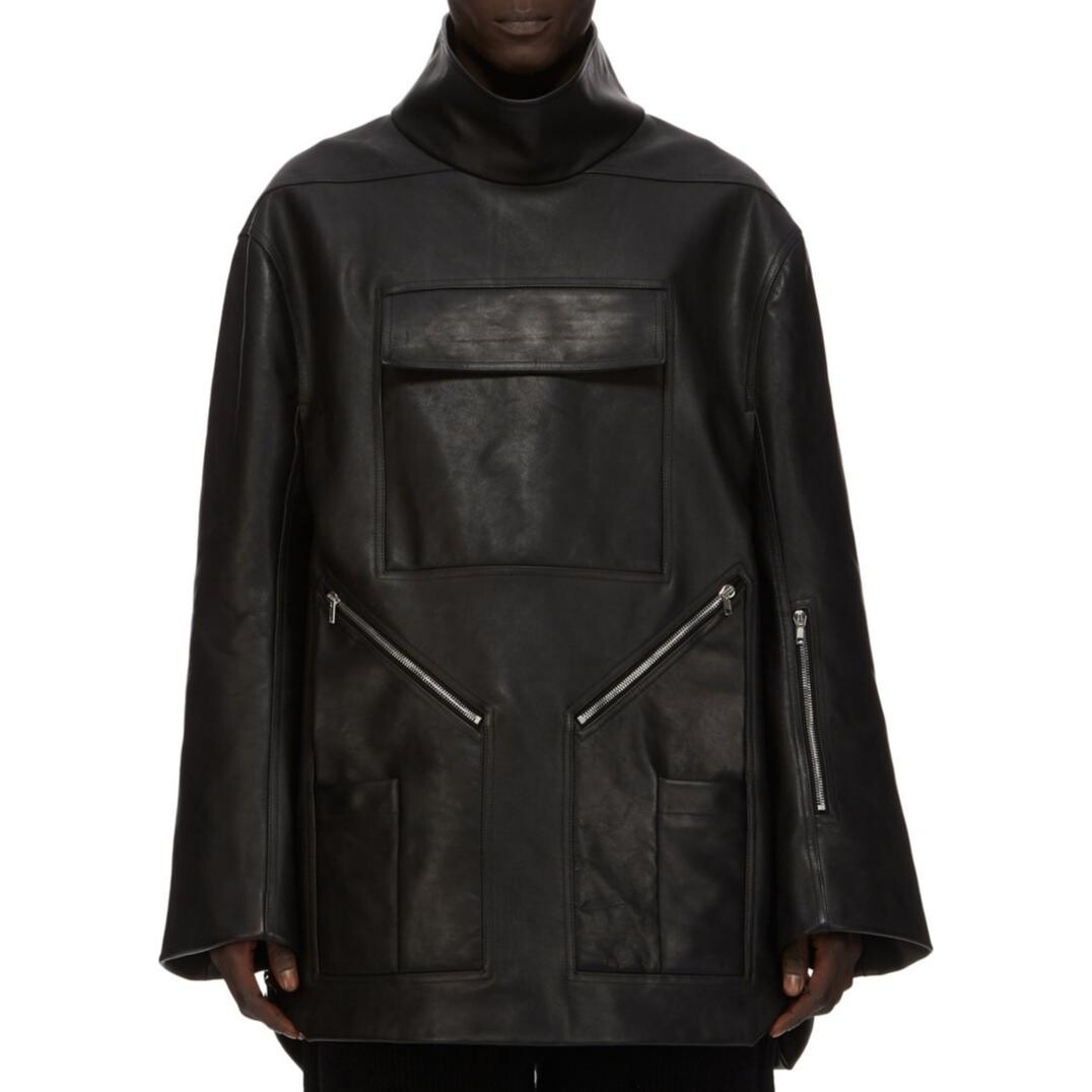 

Кожаная куртка мужская черный Rick Owens