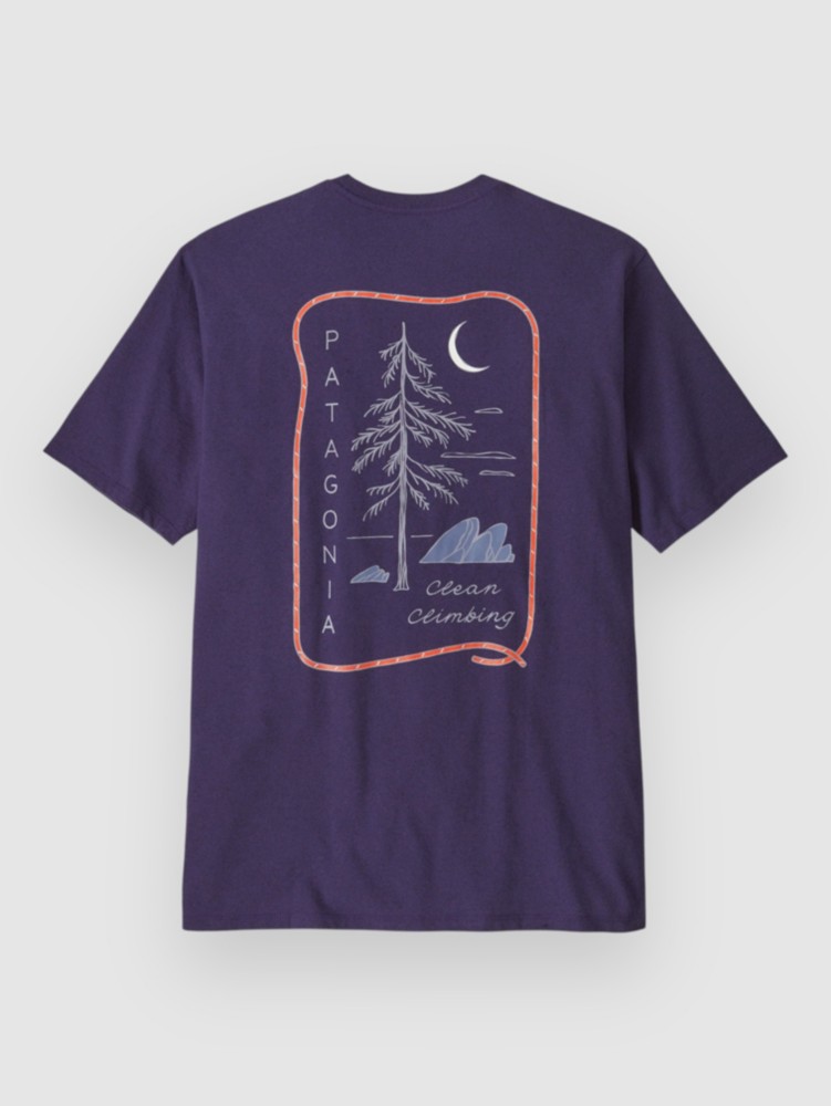 

Футболка Patagonia Clean Climb Roots Responsibili T-Shirt, plummet purple