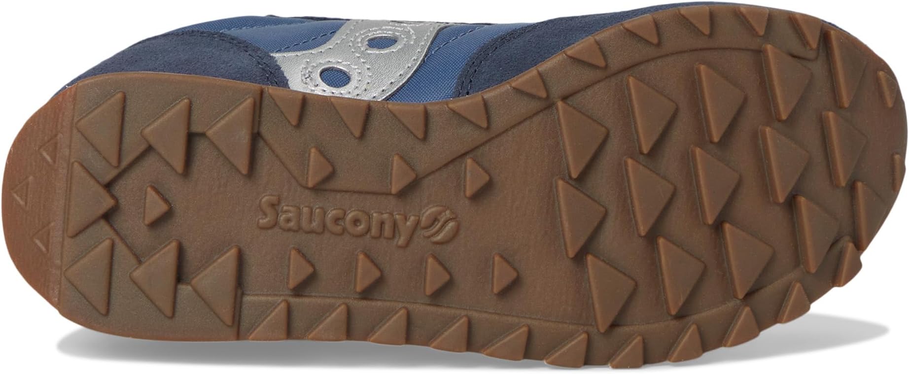 Кроссовки Saucony Kids  Originals Jazz Double Hook & Loop, Navy/Silver/Pink — фото 3