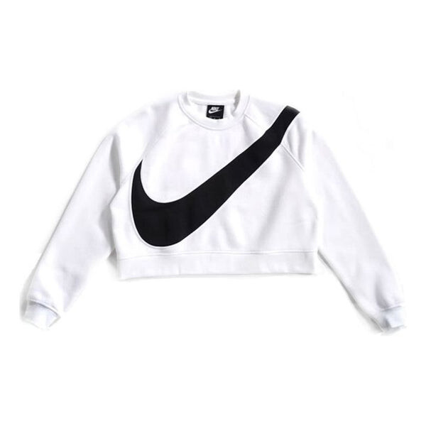 

Толстовка (WMNS) Nike Sportswear Swoosh Large Fleece Round Neck White, белый