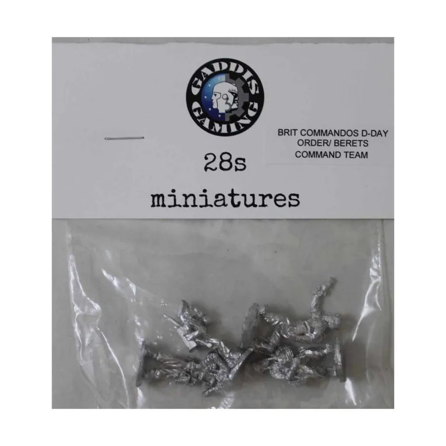 

Приказ BCM «День Д» с беретами - командная группа из 4 человек, WWII Miniatures - British - Commandos - Infantry (28mm)