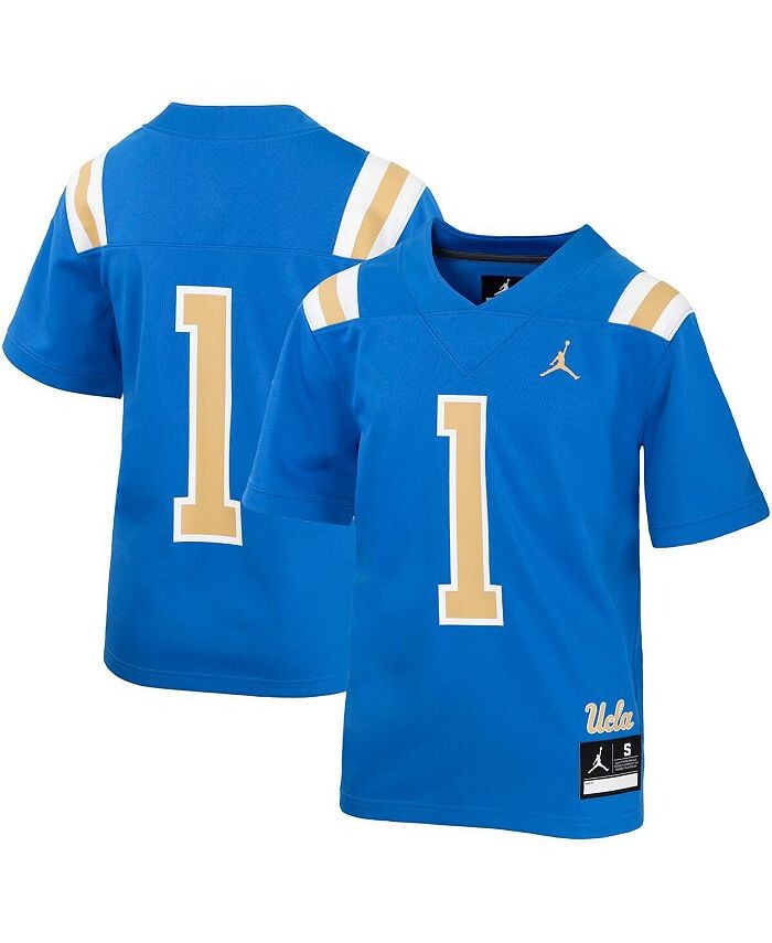 Синяя футболка бренд Big Boys №1 UCLA Bruins Untouchable Football Jersey Jordan, синий — фото 2