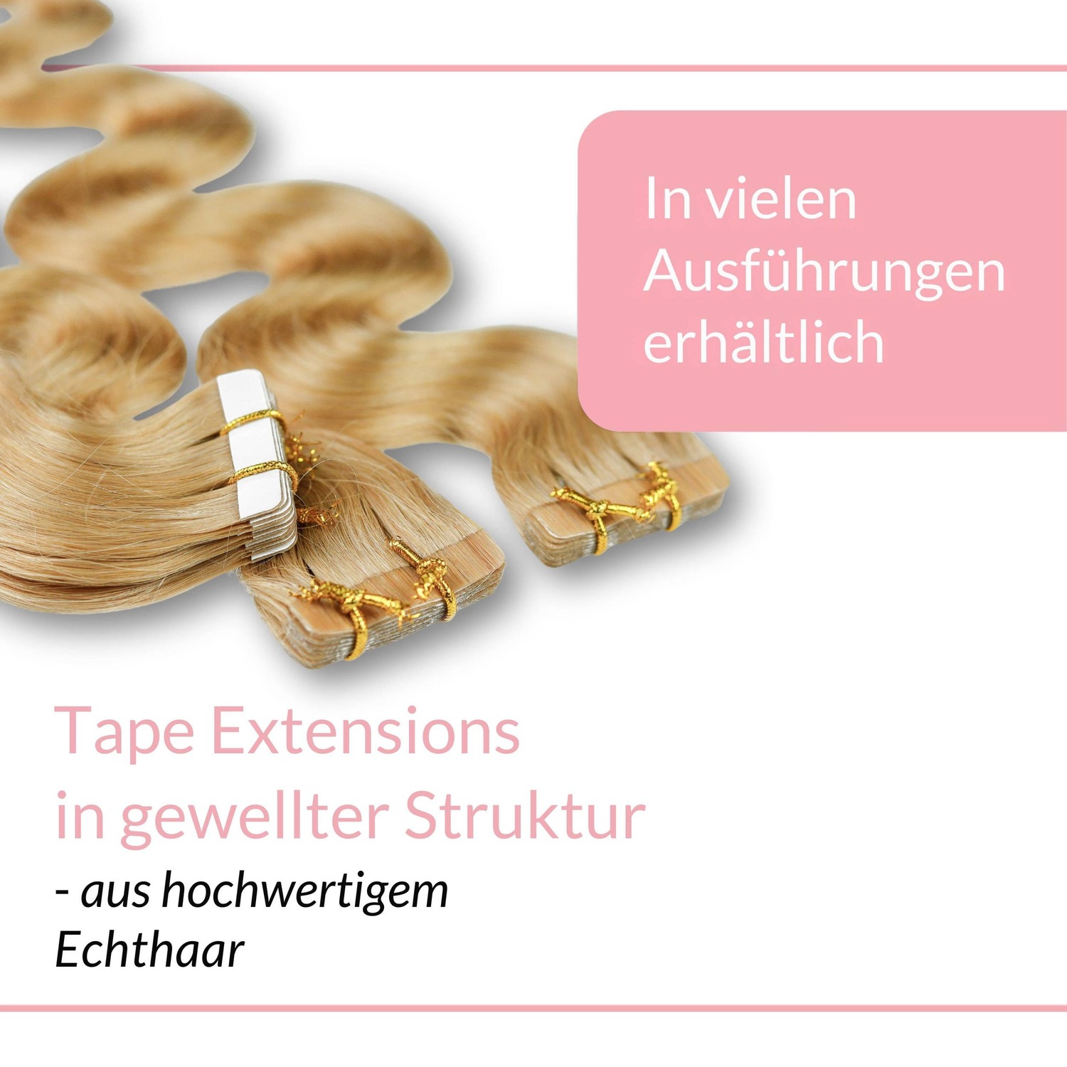 Накладные волосы tape extensions echthaar #9/31 lichtblond gold-asch Hair2Heart, 40cm, количество 10 шт. — фото 3