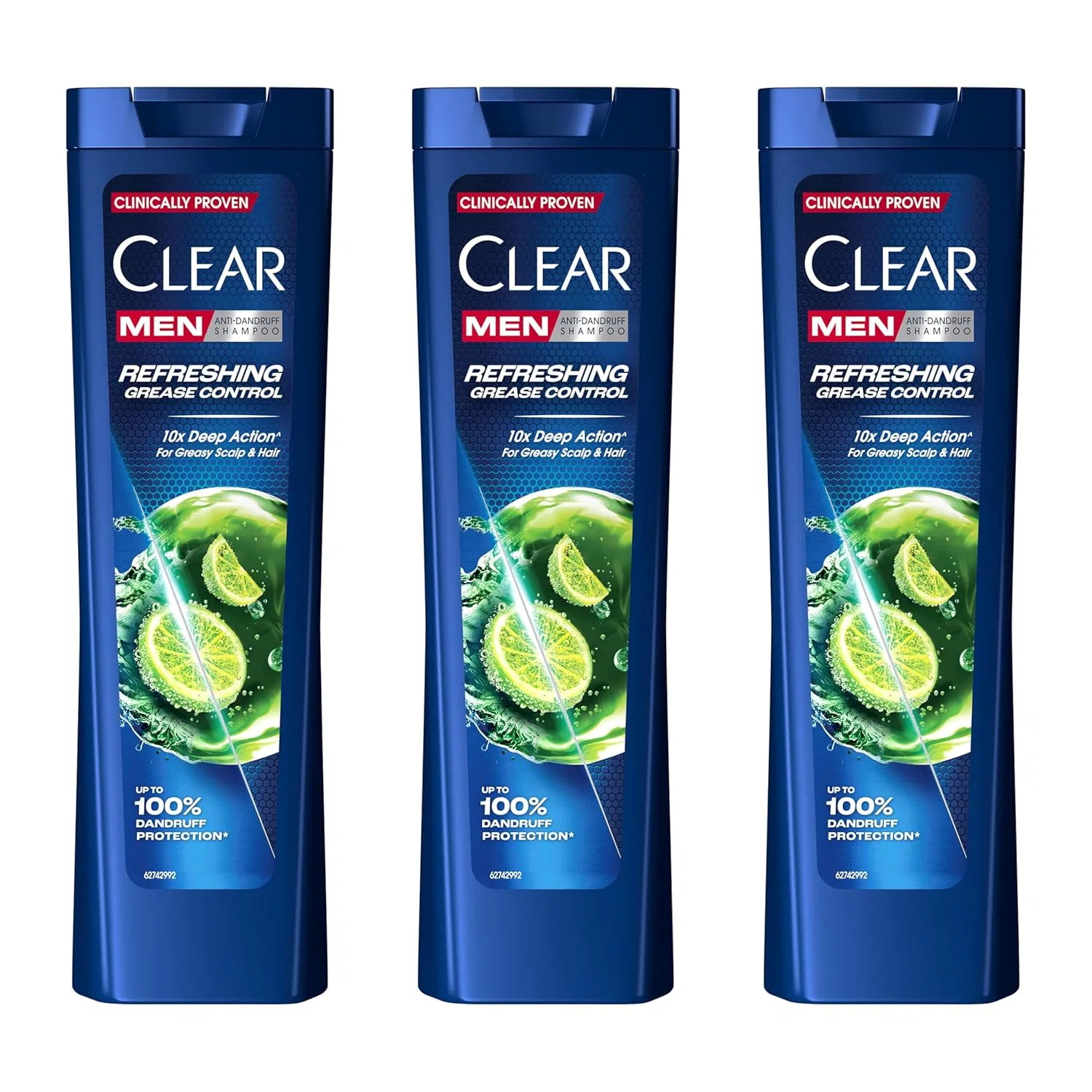 Мужской шампунь «Refreshing Grease Control» от Clear Men, 3 x 225 мл Clear