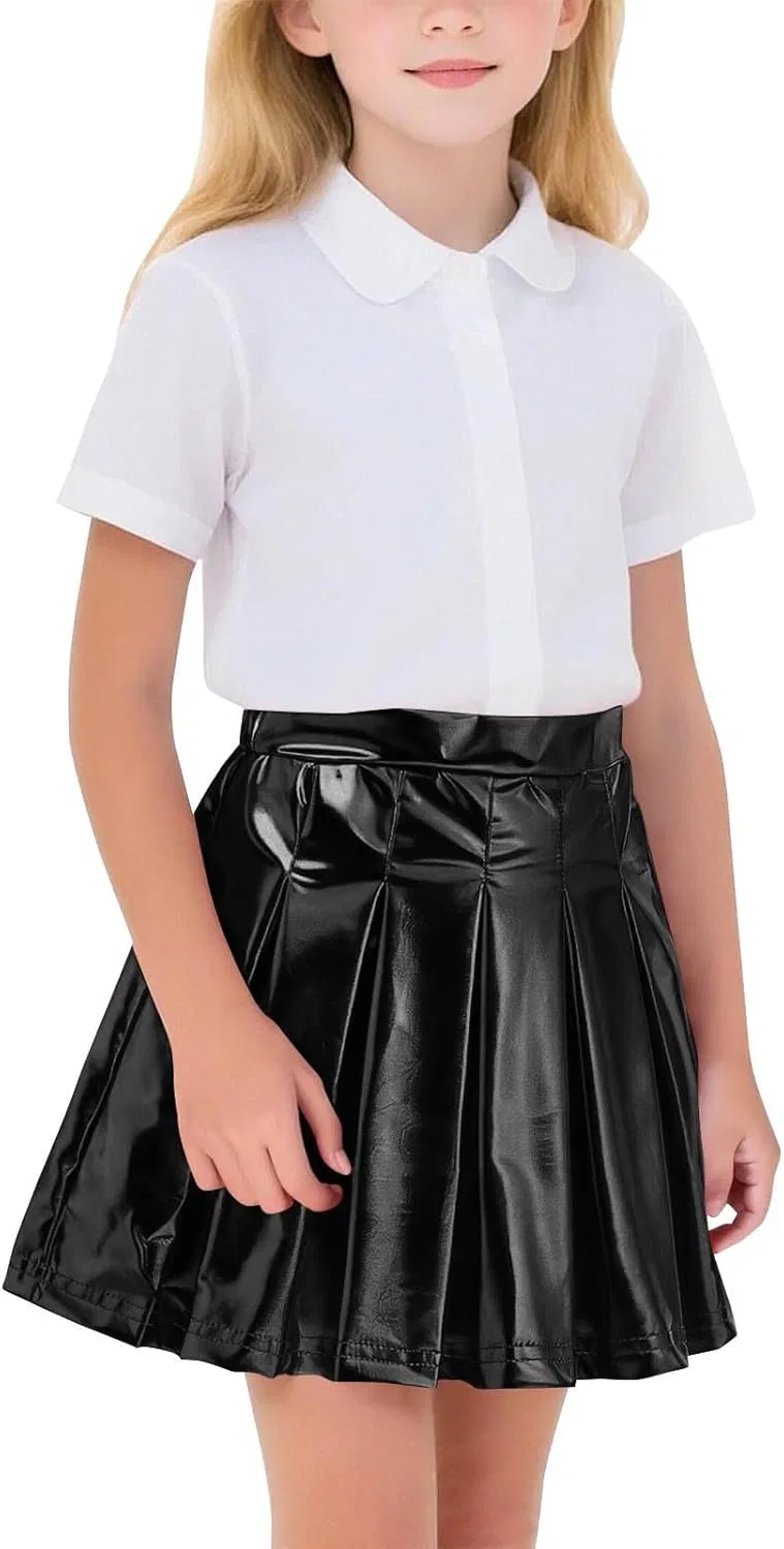 Юбка металлическая блестящая Zzalalana, Black