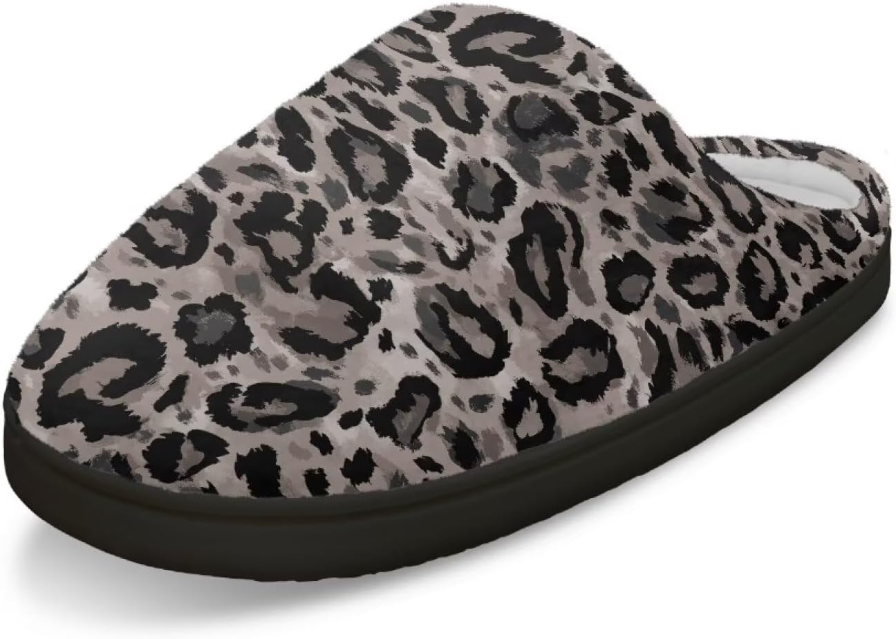 

Домашние тапочки для женщин и мужчин, размеры 4-12, плюшевые, ультрамягкие, уютные, без шнурков Fuojuvelie, черный