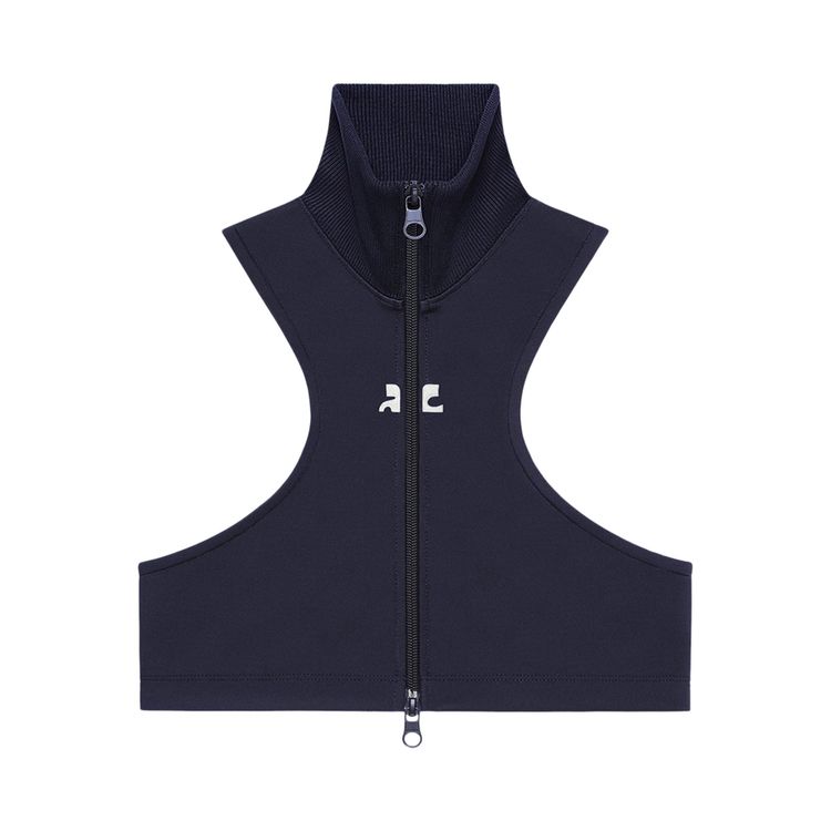 

Куртка Courrèges Scuba Tracksuit Interlock Cropped Jacket 'Navy', синий