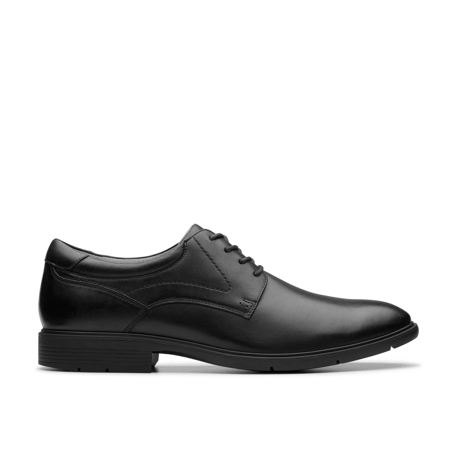 Туфли оксфорды кожаные черные Clarks, черный