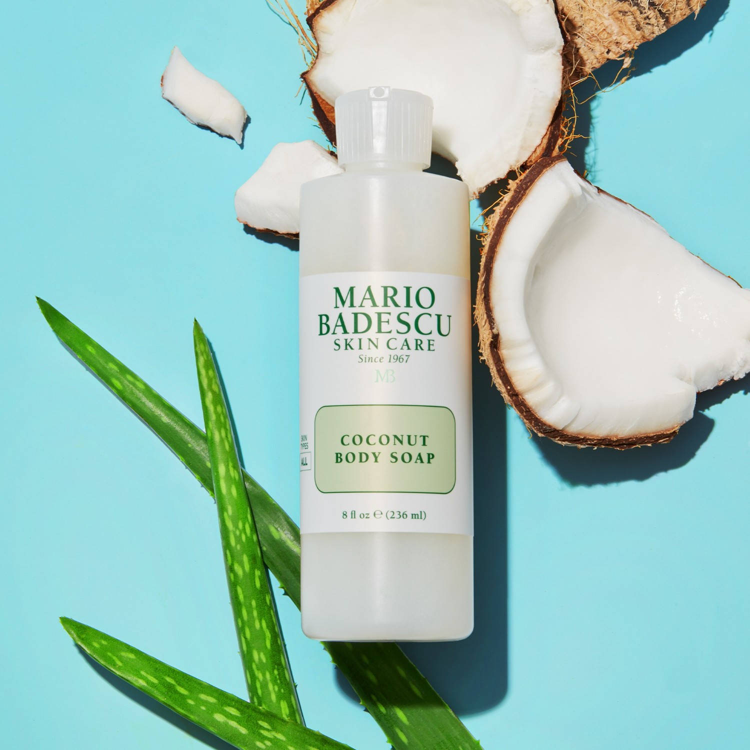 Мыло для тела coconut body soap Mario Badescu, объем 236 мл — фото 4
