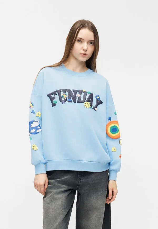 

Толстовка большого размера pcdinna Pieces, Airy Blue, Синий, Толстовка большого размера pcdinna Pieces, Airy Blue