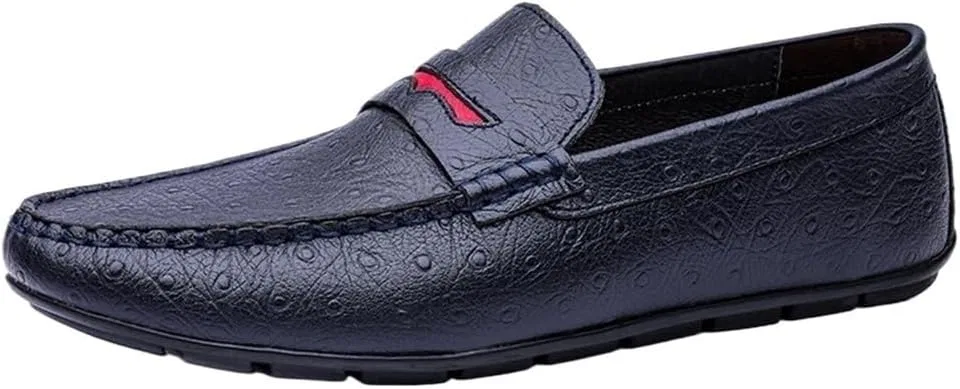 Лоферы мужские кожаные Simple Leather, синий DHFIRUFSHLO