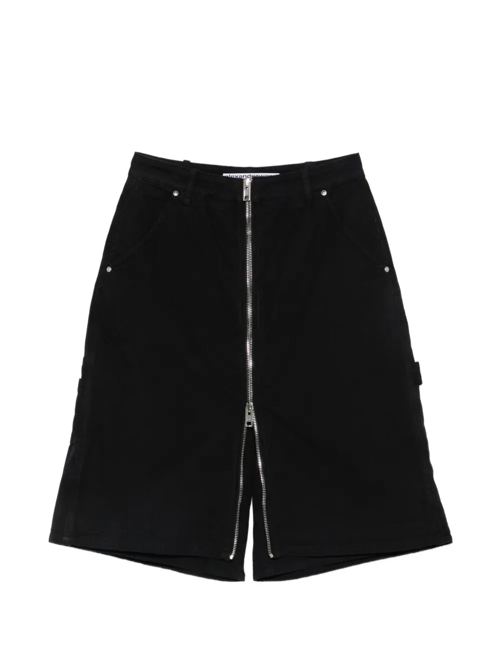 Шорты-Карго на молнии спереди Alexander Wang, черный