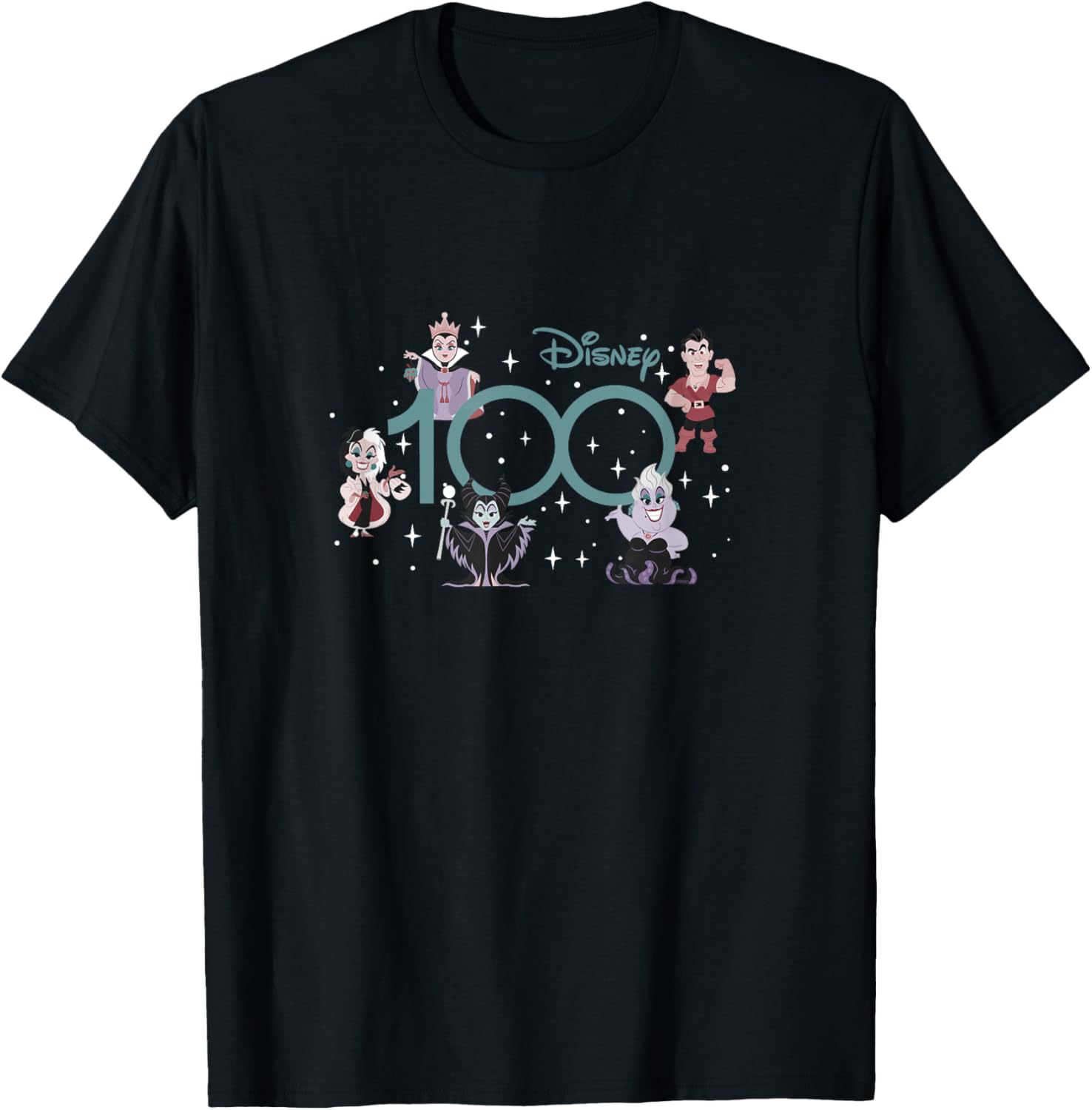 

Футболка Disney 100th Anniversary Villains Cute D100, черная