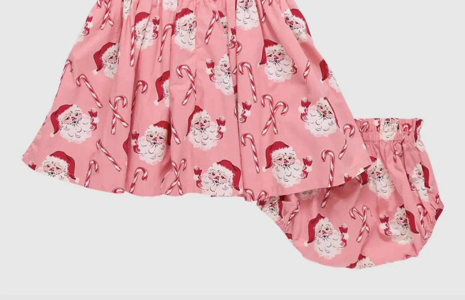 Pink Chicken Девочки Дженнифер в розовом платье с изображением Санты и леденца — фото 4