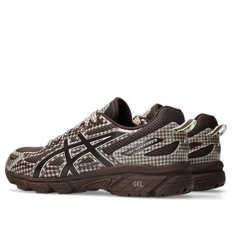 Кроссовки ASICS x Story mfg. Gel-Venture 6 'Reddish Brown Gingham', коричневый — фото 4