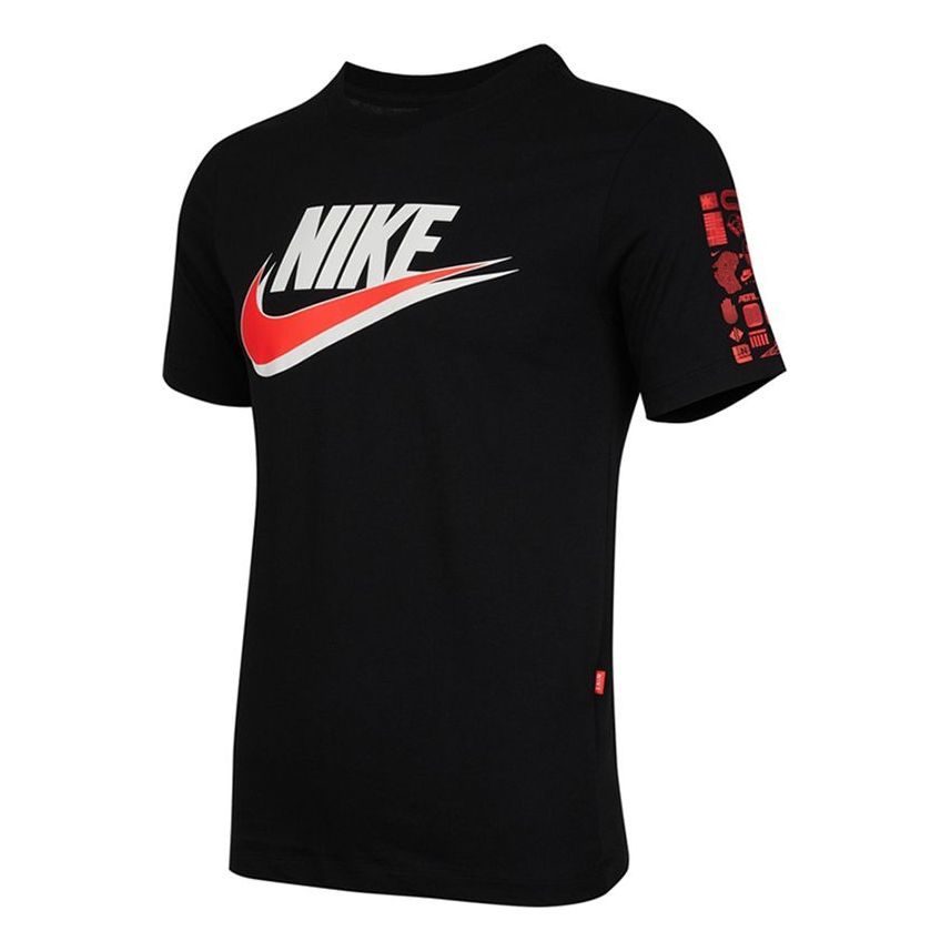 

Футболка Men's Nike Casual Sports Round Neck Loose Short Sleeve Black T-Shirt DM6962-010