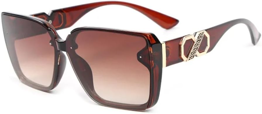 

Крупные солнцезащитные очки с градиентным переходом для мужчин и женщин, для вождения, винтажные солнцезащитные очки в большой оправе, защита от ультрафиолета UV400 LANGSER, C6