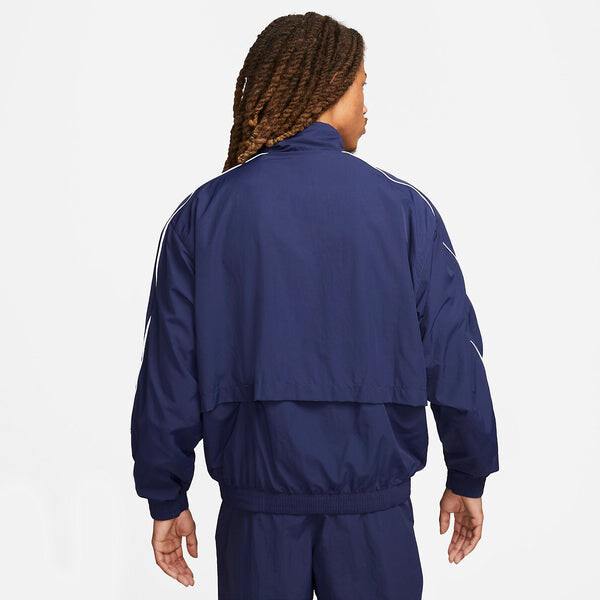 Куртка спортивная одежда solo swoosh тканые Куртка для трека Nike, синий — фото 2