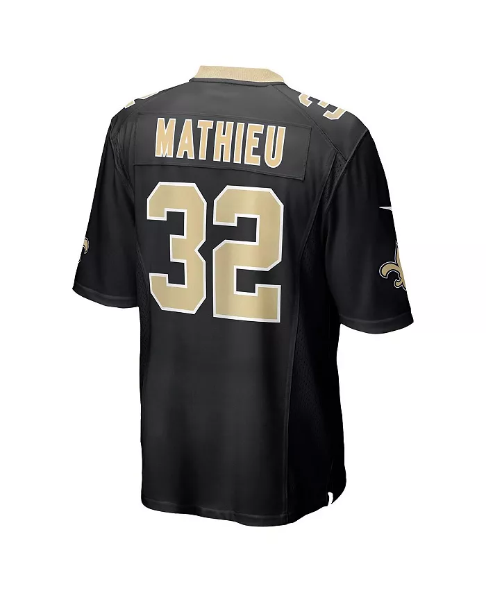 Футболка New Orleans Saints с именем Tyrann Mathieu для подростков Nike, черный — фото 3