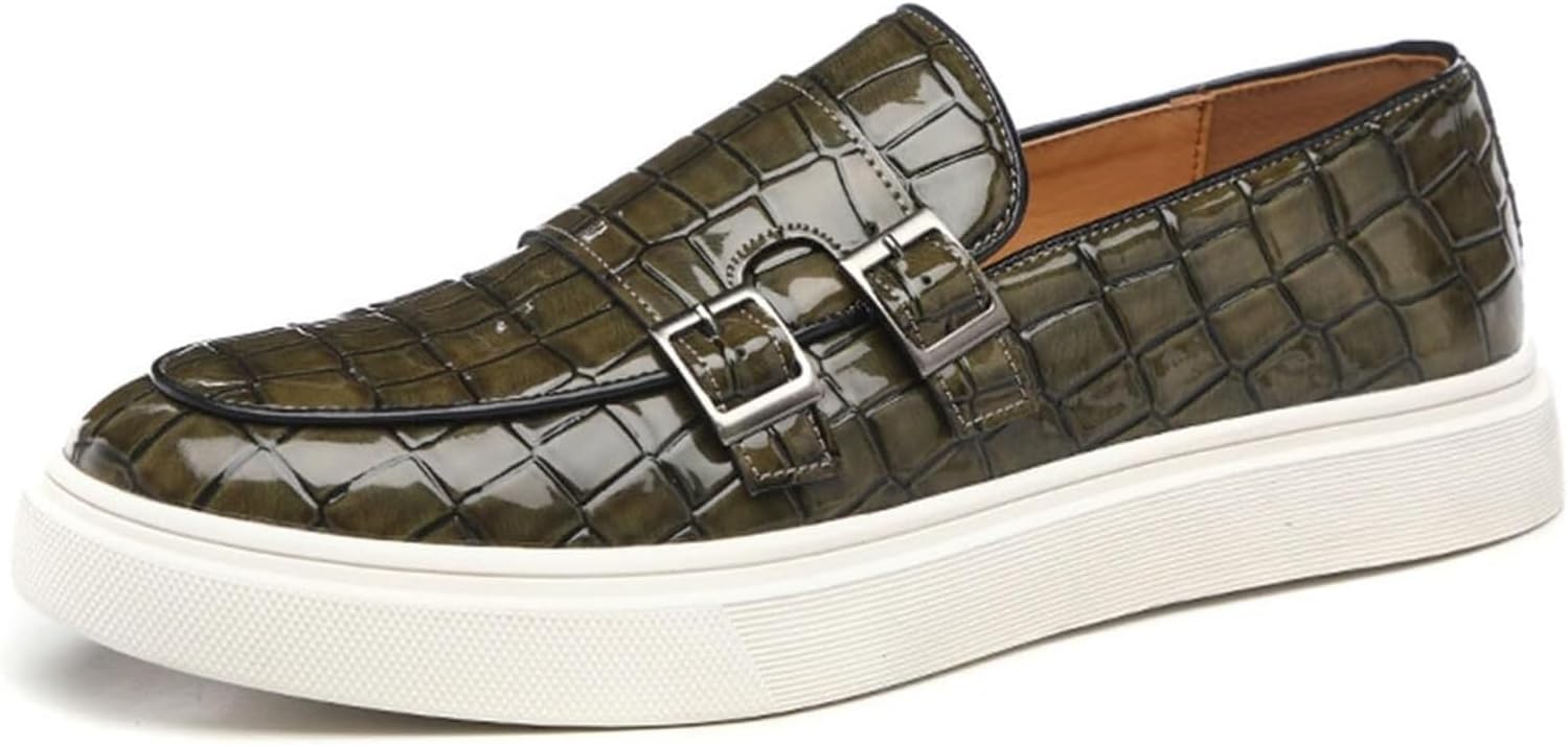 

Мужские модные лоферы, повседневная обувь, формальные и повседневные мужские туфли, кроссовки для улицы и прогулок Generic, зеленый