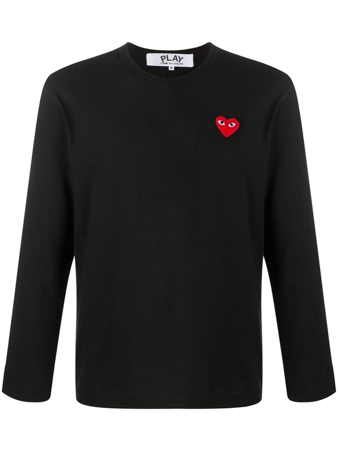 

Comme Des Garçons Play футболка с длинными рукавами и нашивкой, черный