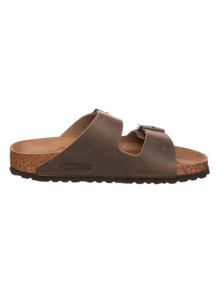 Мюли Birkenstock Leder-Pantoletten Arizona, цвет Khaki - Weite S — фото 2