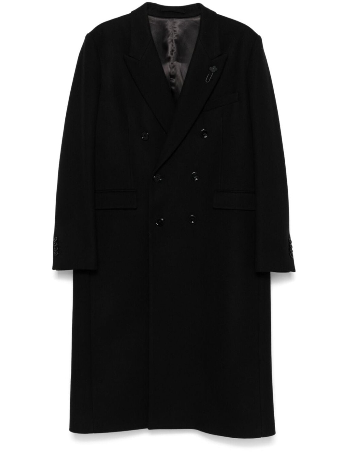 

Двубортное пальто Lardini, черный