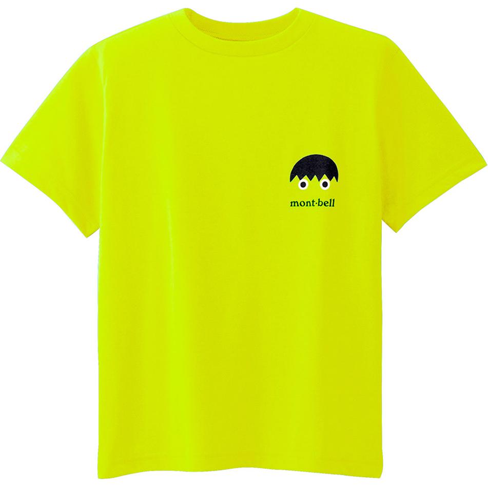 MONTBELL Футболка neon yellow детская