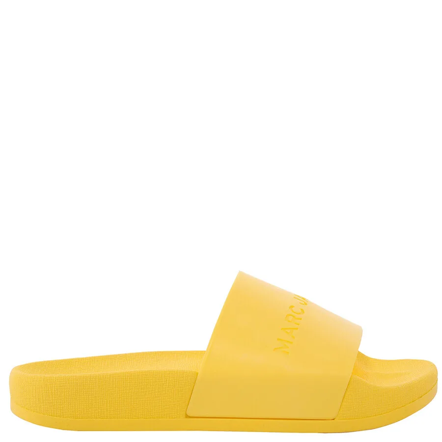 Детские слайдеры Marc Jacobs с тиснением логотипа Little Marc Jacobs, желтый