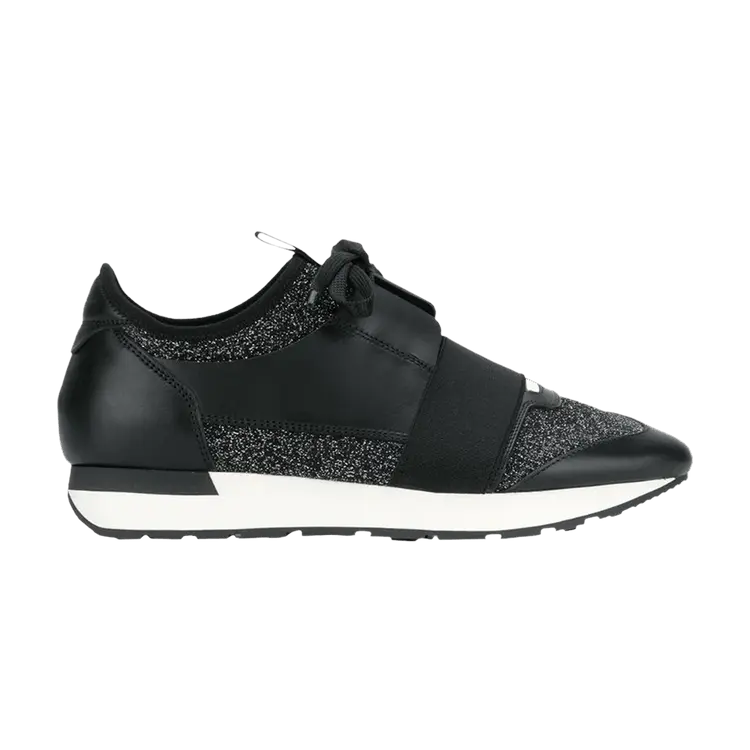 Кроссовки Balenciaga Wmns Race Runner 'Black White', черный