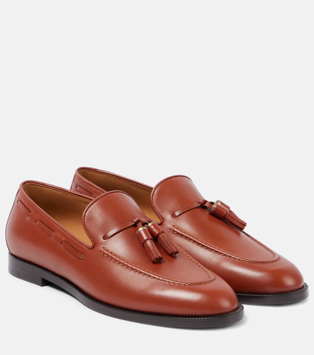 Кожаные лоферы Francis Loro Piana, Pecan Syrup