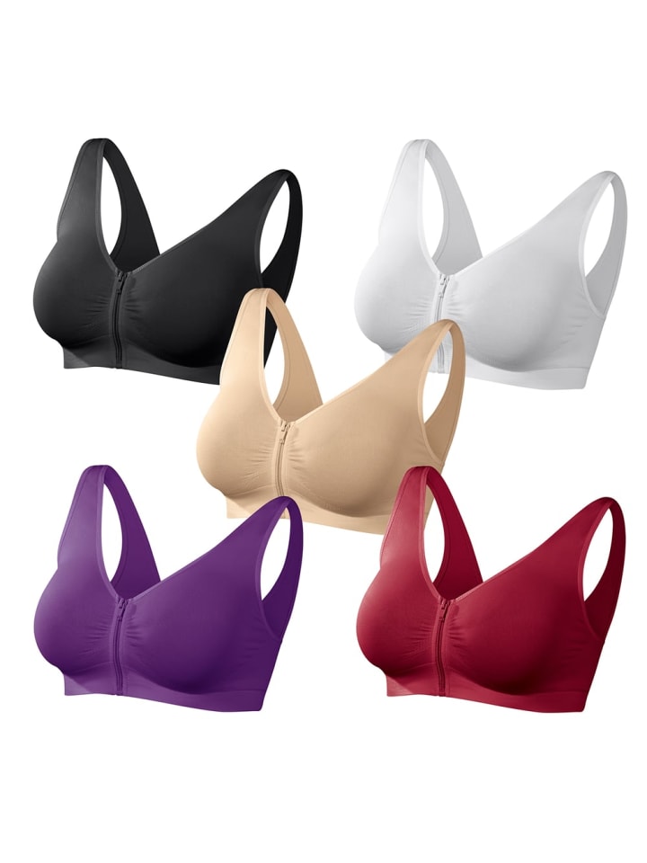 

Бюстгальтер SLIMmaxx Dream с застежкой-молнией - размер 40/42 (L) - комплект из 5 штук MAXXMEE