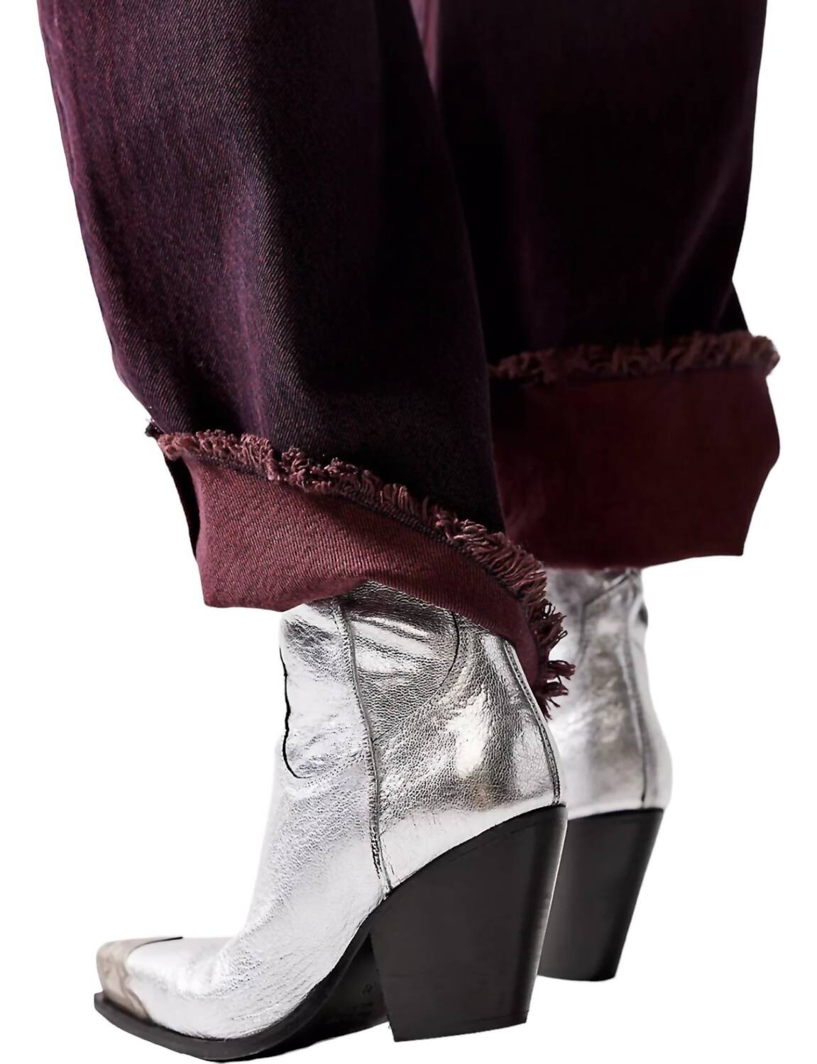 Женские серебряные ботинки Brayden Free People, серебро — фото 3