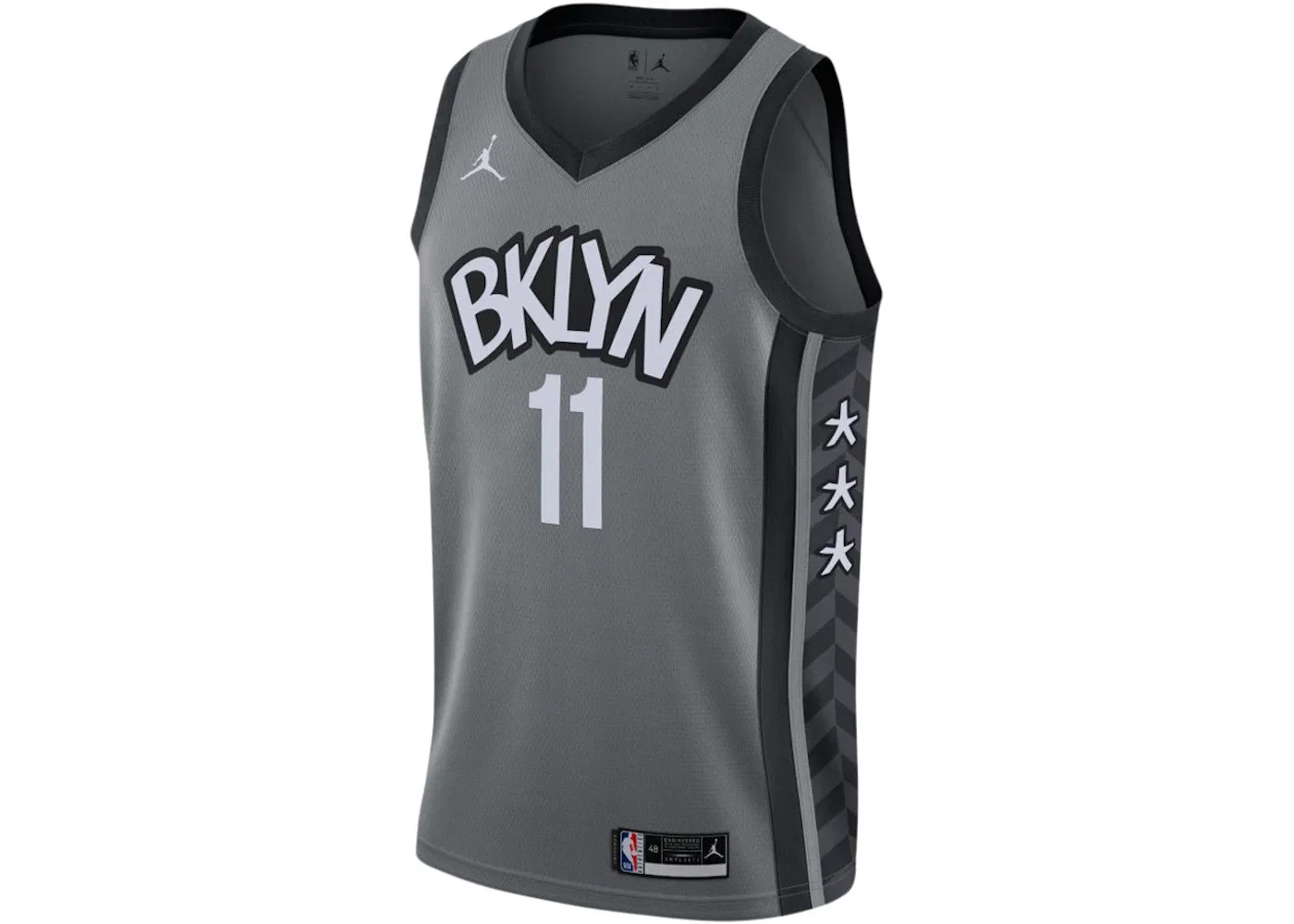 Мужская джерси Nike NBA Brooklyn Nets Kyrie Irving Statement Edition 2020 Swingman, Grey/Black