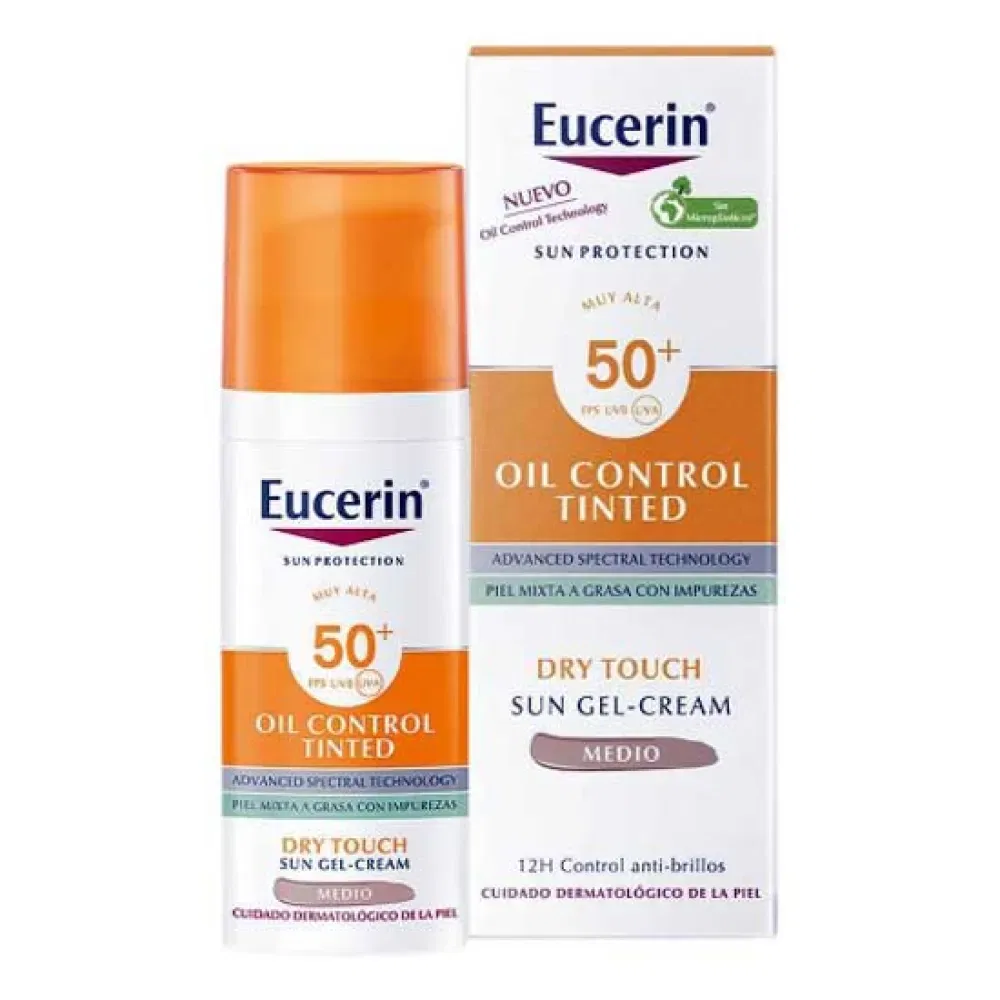Солнцезащитный крем SPF50 50мл Eucerin, белый