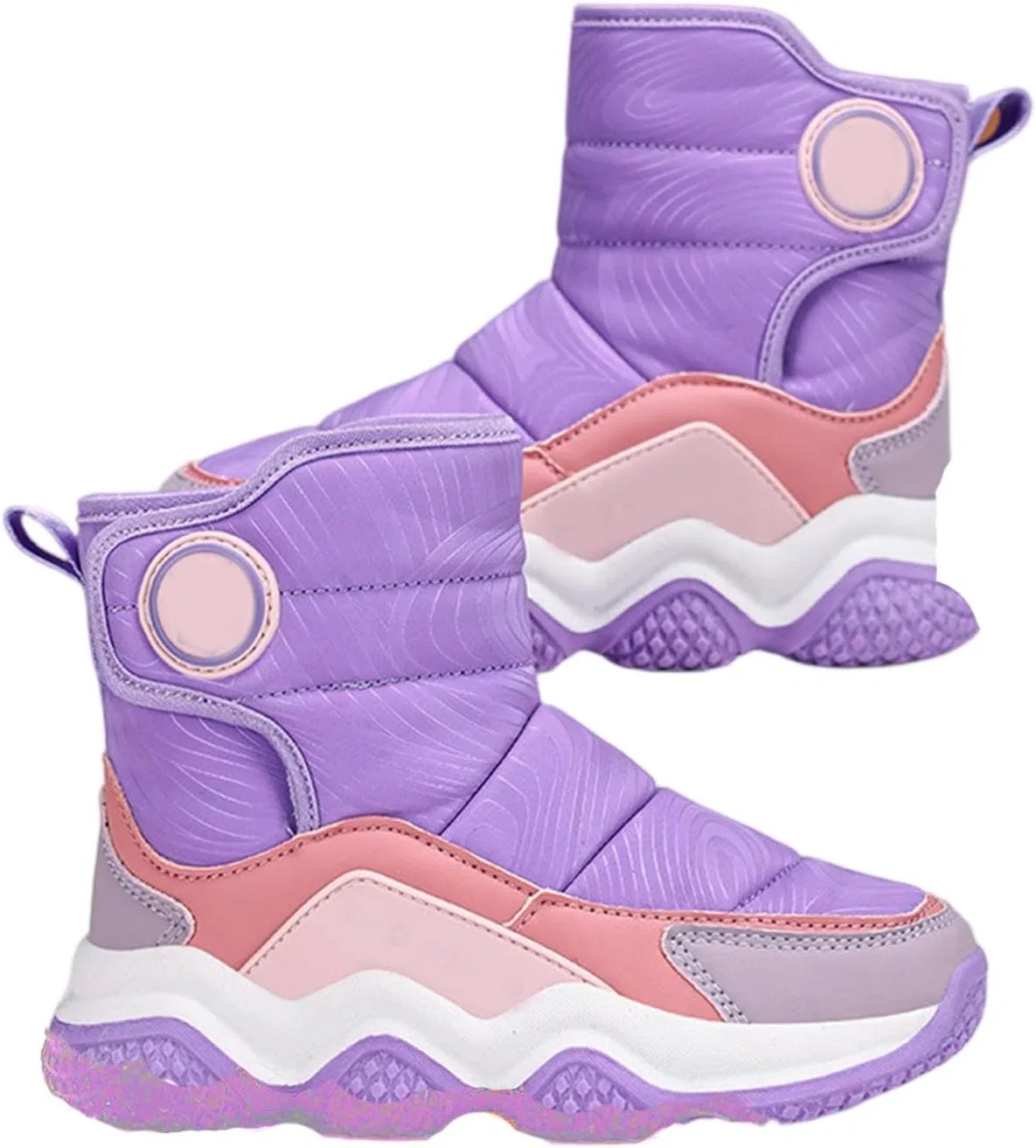 Детские зимние сапоги для девочек с меховой подкладкой, Light Violet