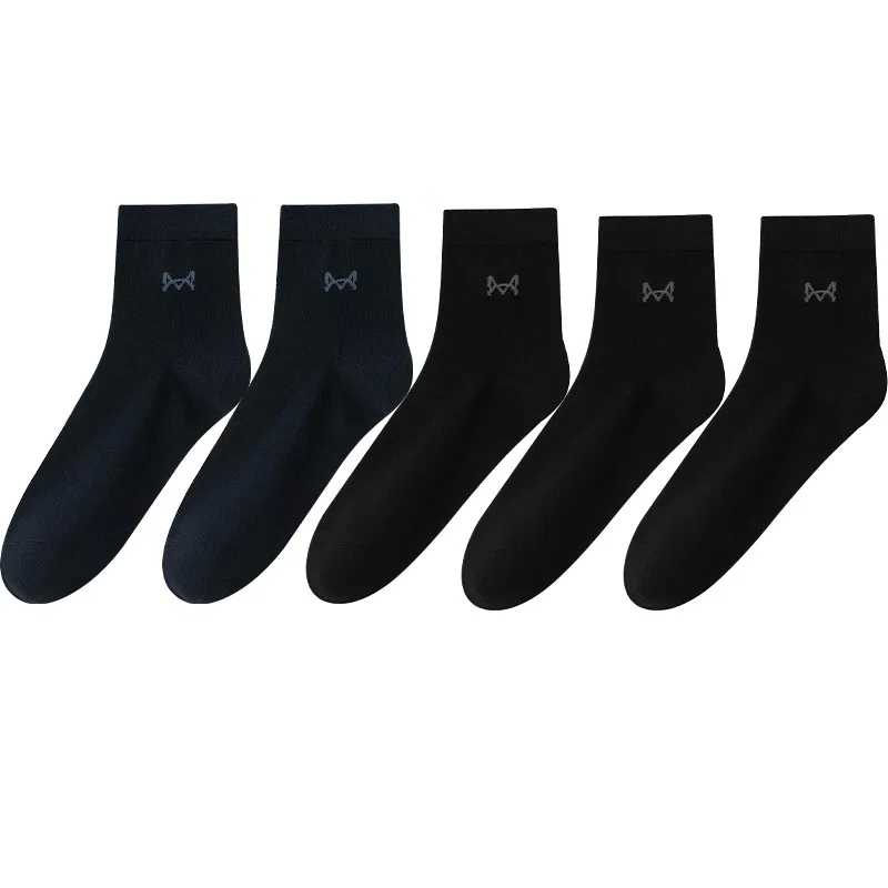 Детские носки-гольфы с комплектом из 5 пар, Black 3 Pack+Sapphire Blue 2 Pack, MIIOW