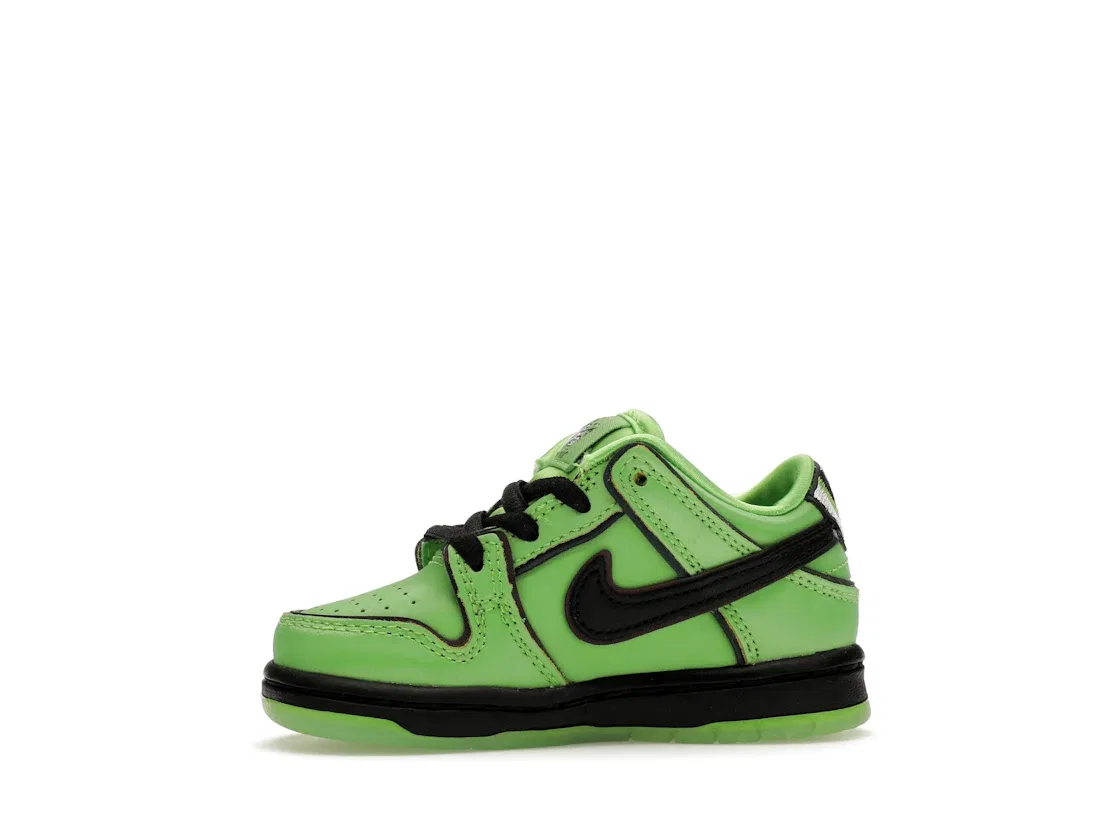 Детские кроссовки Nike SB Dunk Low Buttercup, Mean Green / Black / Lotus Pink — фото 3