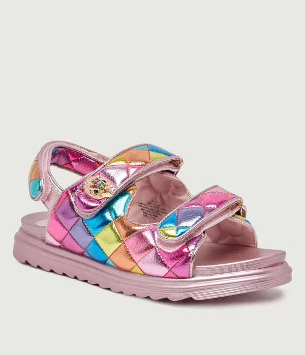 Детские сандалии для девочек кожаные MINI ORSON Kurt Geiger, мультиколор
