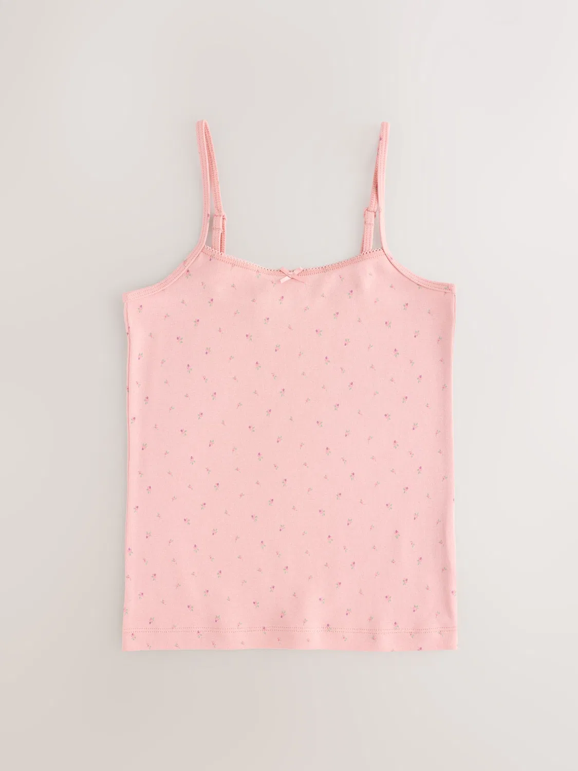 Комплект маек-топов, 3 шт., Pink Strappy Printed Next, розовый — фото 2