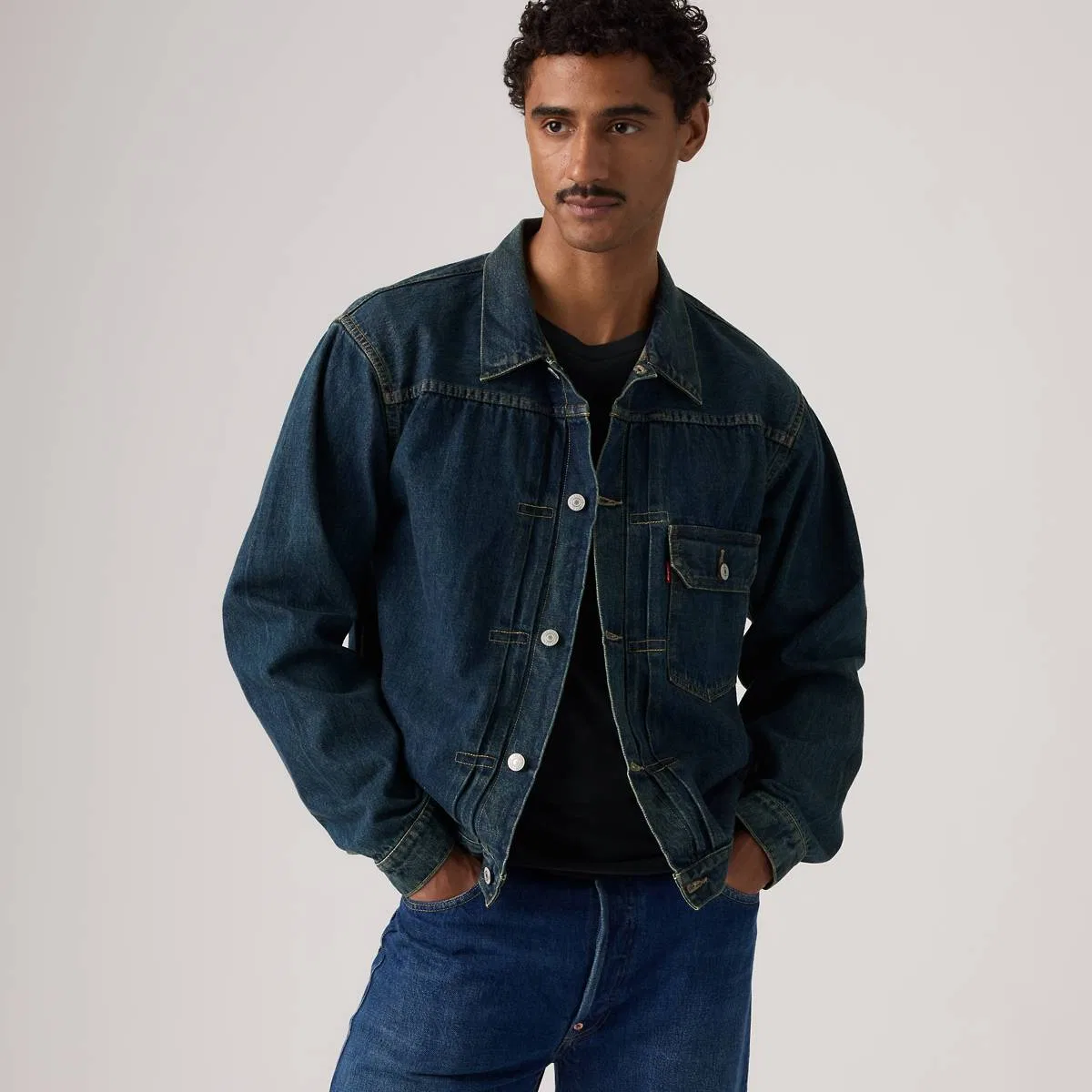 Джинсовая куртка-тракер типа I 1936 года Levi's, Malone - Medium Wash